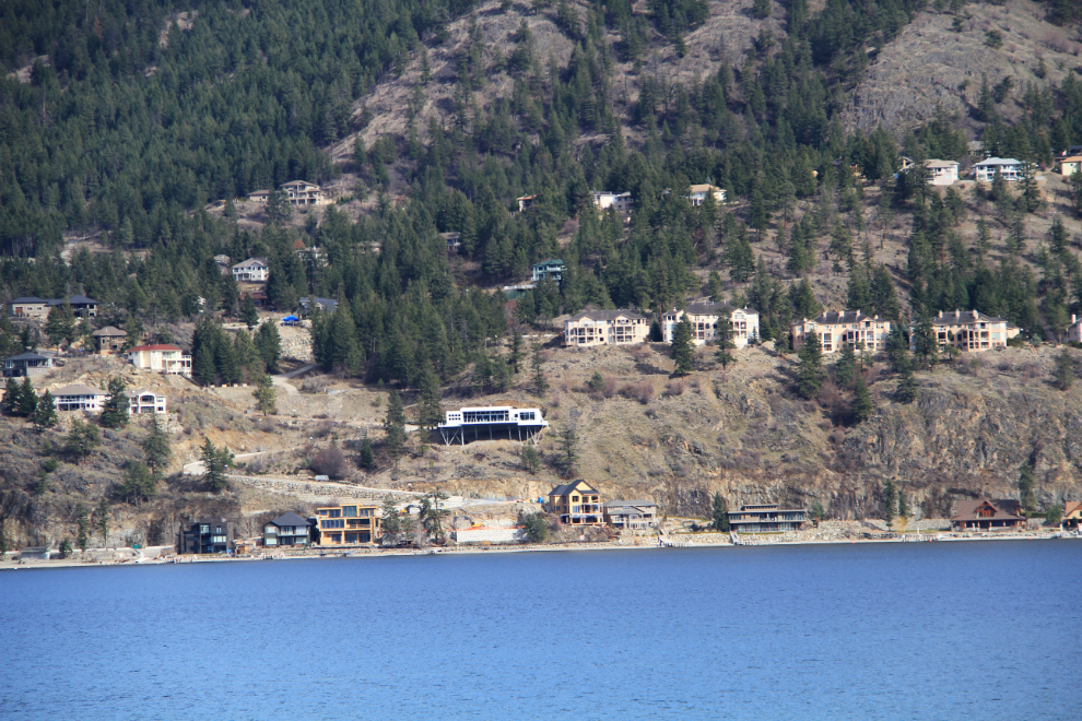 Huge homes on Okanagan Lake, BC
