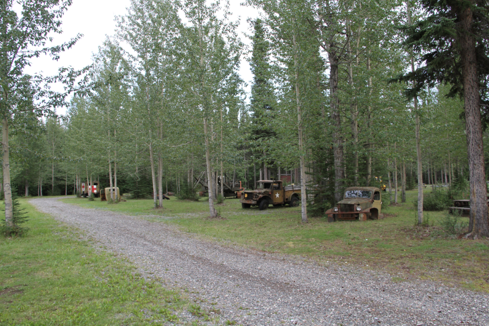 WW II construction equipment at Discovery Yukon campground