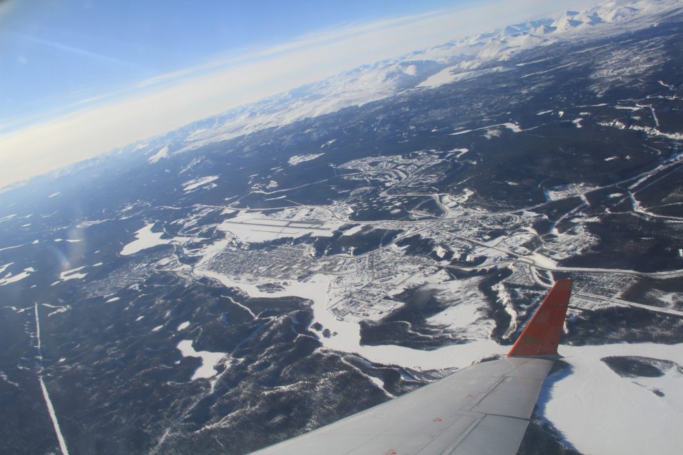 Aerial view of Whitehorse, Yukon