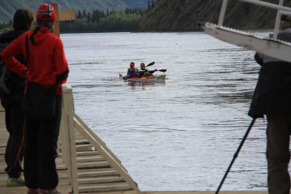 Yukon River Quest finish - boat #35