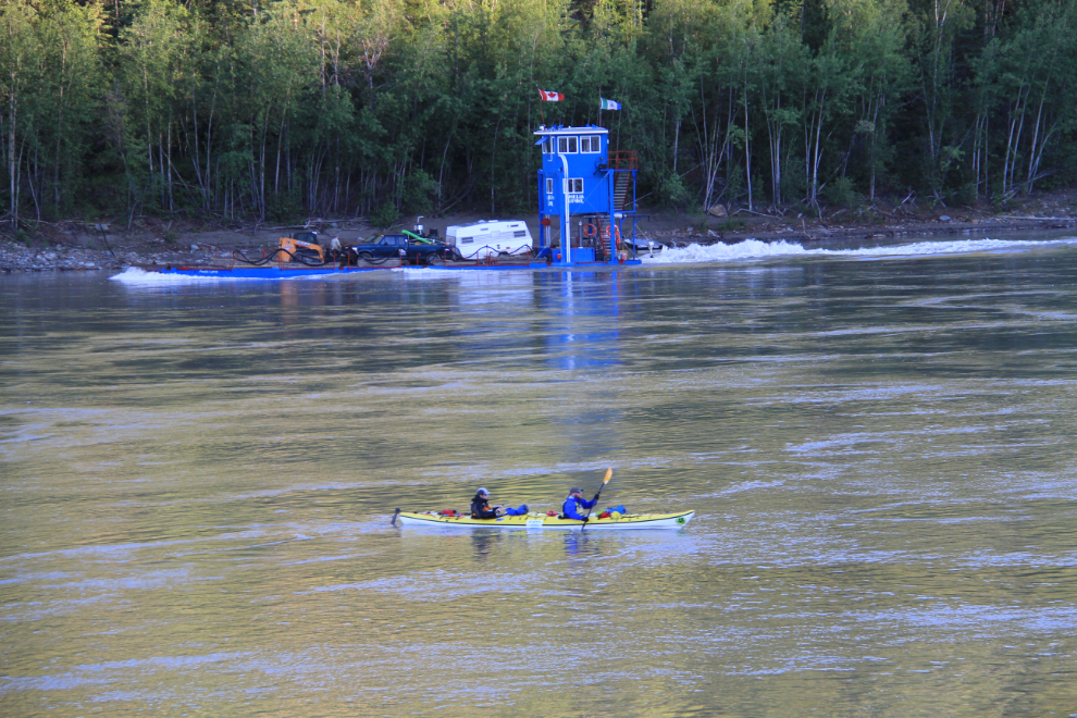 Working and playing on the Yukon River