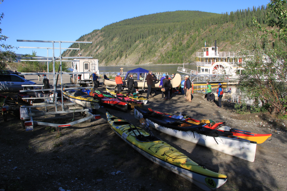 Team Whoa at the Yukon River Quest finish line