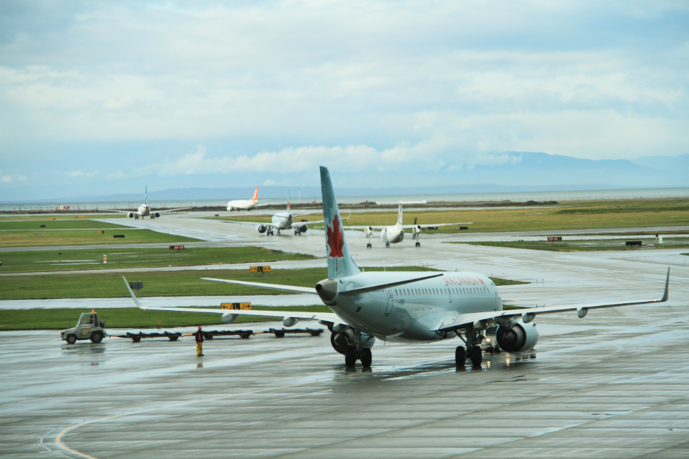 Rush hour at YVR.