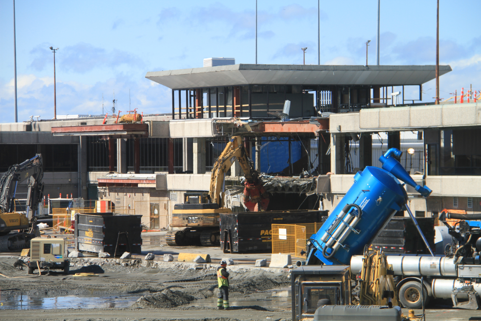 Construction at YVR, the Vancouver airport