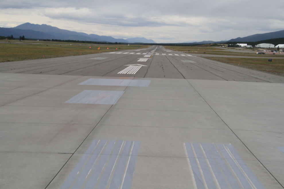 The runway at YXY - Whitehorse, Yukon