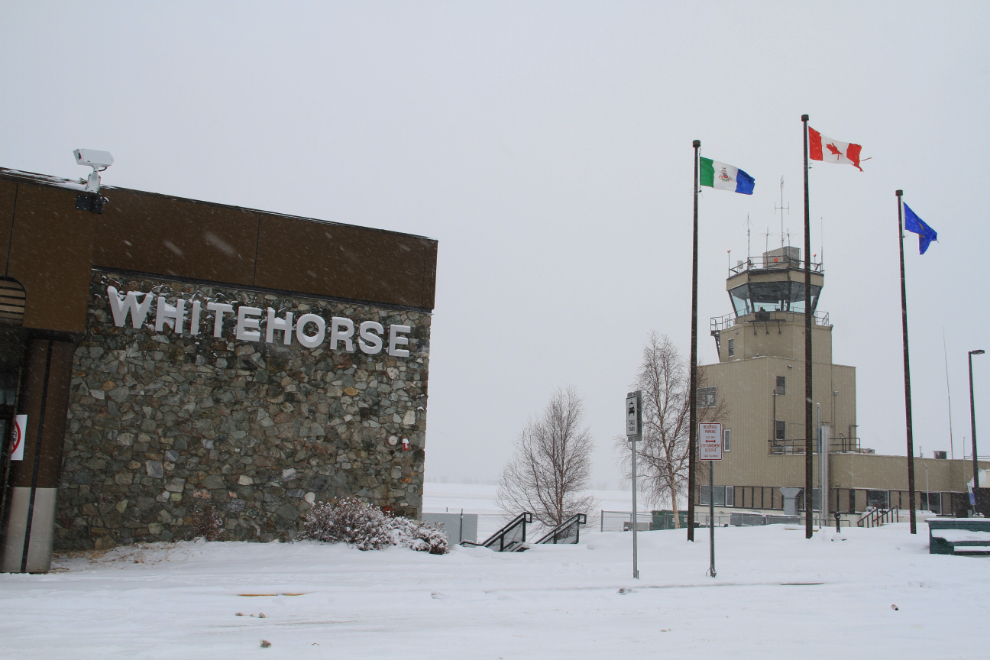The Whitehorse airport terminal building and control tower
