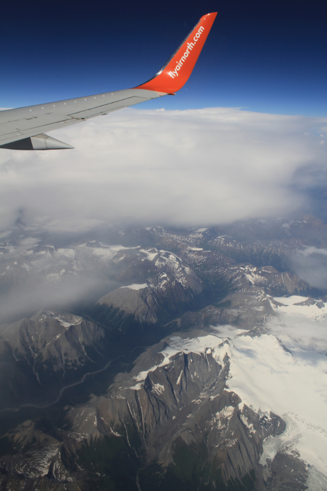 Aerial view of the northern Rocky Mountains