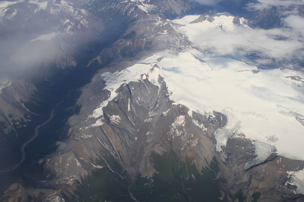 Aerial view of the northern Rocky Mountains