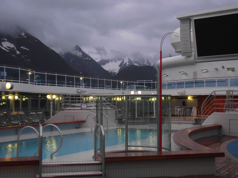 The peaks along Chilkoot Inlet from the Coral Princess