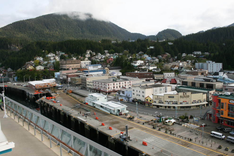 Downtown Ketchikan from the Celebrity Infinity