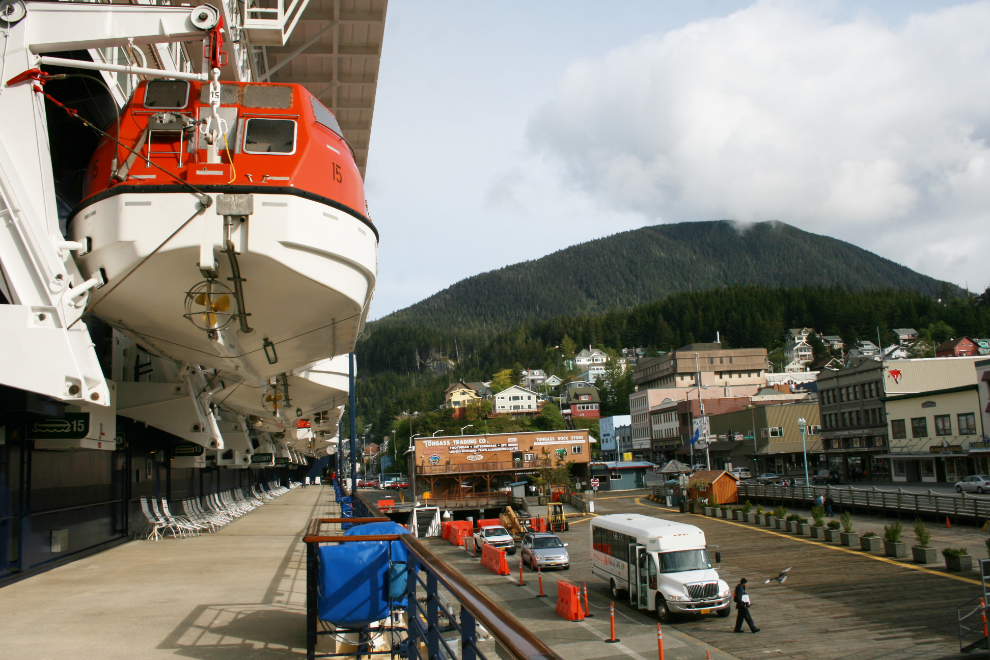 Downtown Ketchikan from the Celebrity Infinity