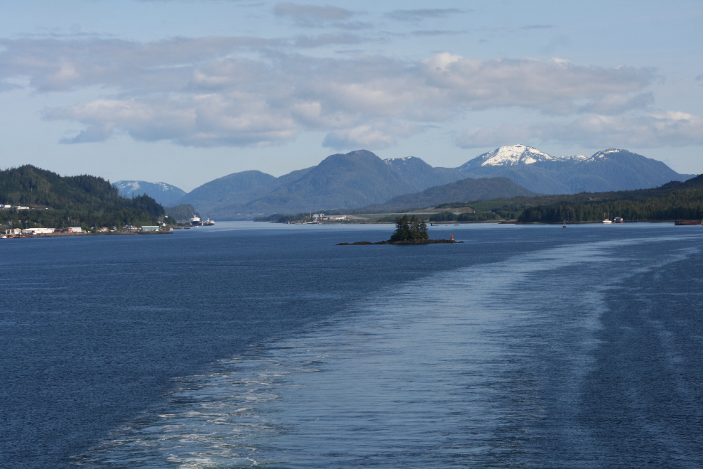 Sailing north from Ketchikan on the Celebrity Infinity