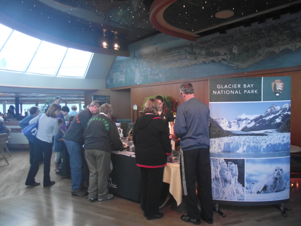 The NPS and the non-profit Alaska Geographic Society on the Coral Princess in Glacier Bay