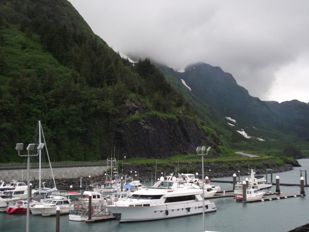 Whittier is the gateway to Prince William Sound, and there are hundreds of boats moored here.