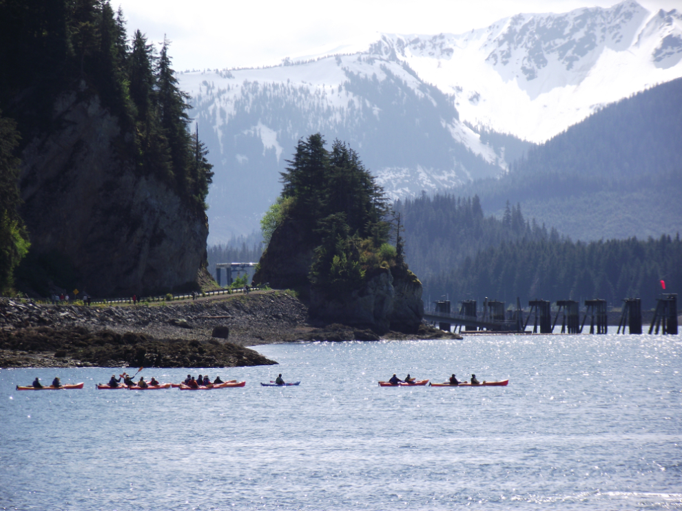 The Icy Strait Point sea kayaking excursion.