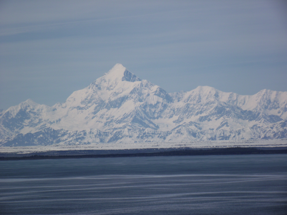 A near-perfect view of Mount St. Elias is very rare.