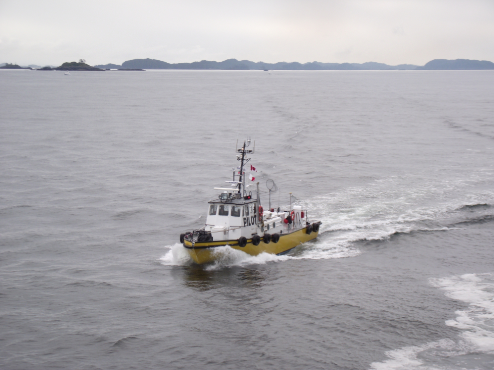 Pilot boat at the north end of Vancouver Island