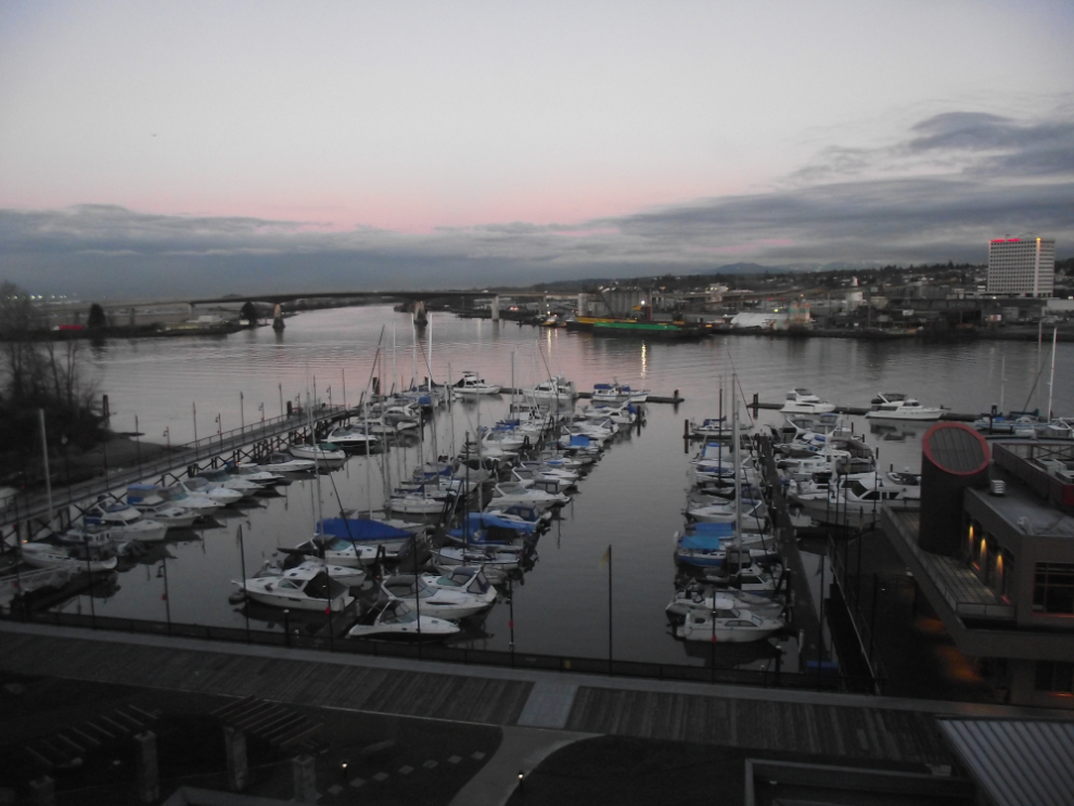 The Fraser River from our suite at the River Rock Casino Resort