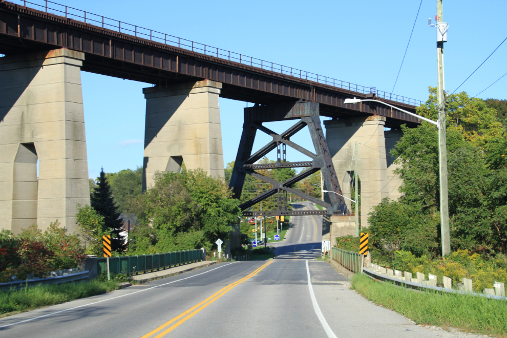 An impressive railway testle just west of St. Thomas, Ontario