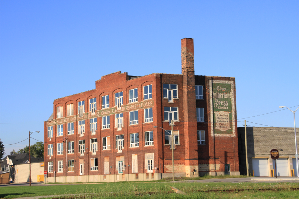 The historic Sutherland Press plant in St. Thomas, Ontario