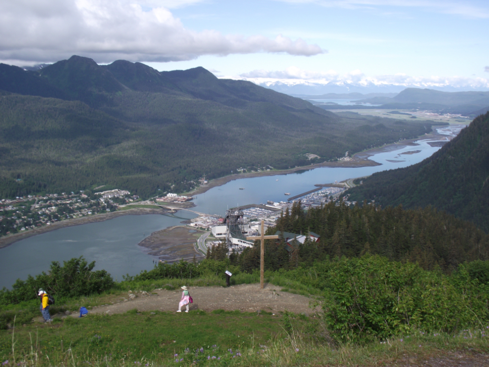 The view from Father Brown's Cross on Mount Roberts, Alaska