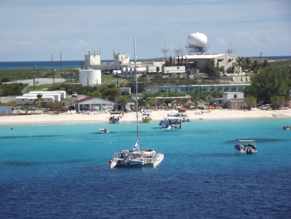 Dive and snorkel boats at Grand Turk, BWI