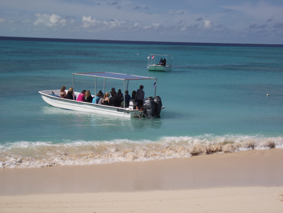 Blue Water Divers' snorkel and scuba boats at Grand Turk, BWI