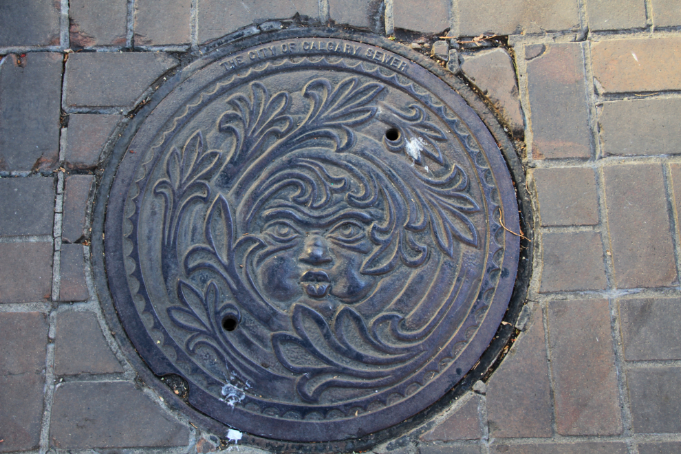 Sewer cover in Calgary