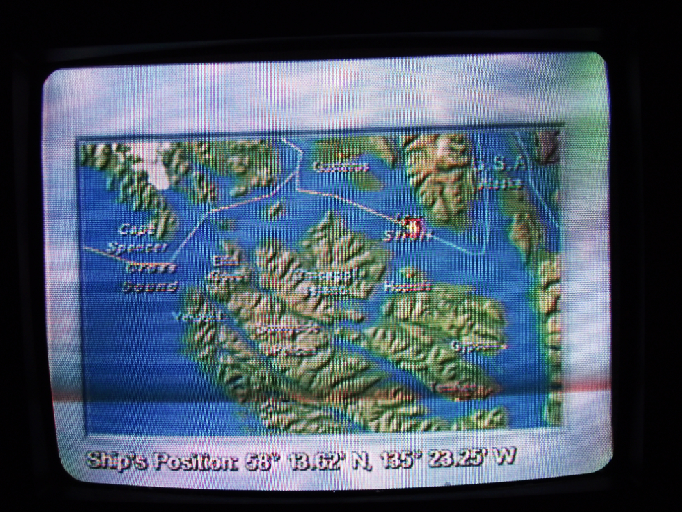 The ship GPS map