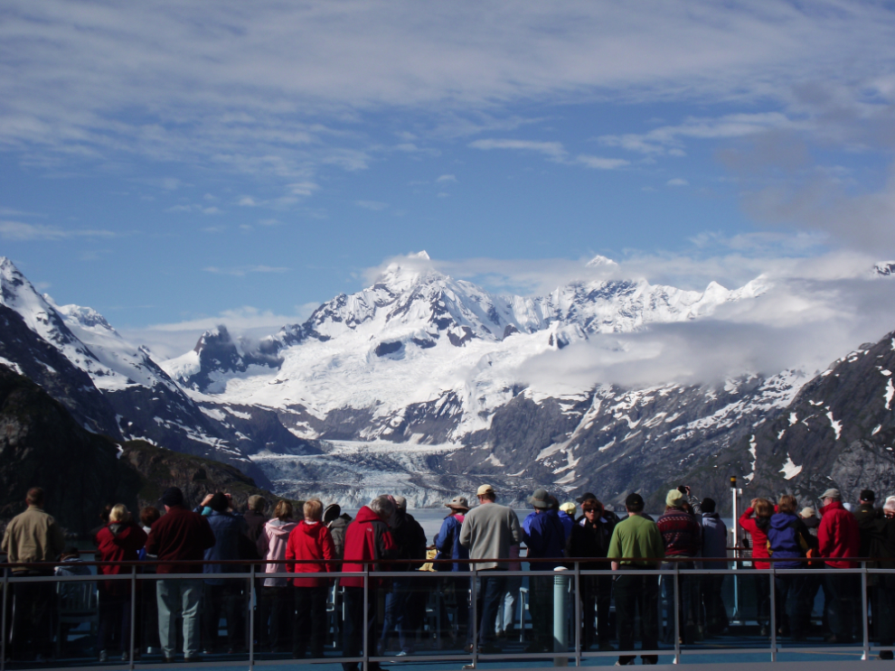Seeing the John Hopkins Glacier from the Coral Princess