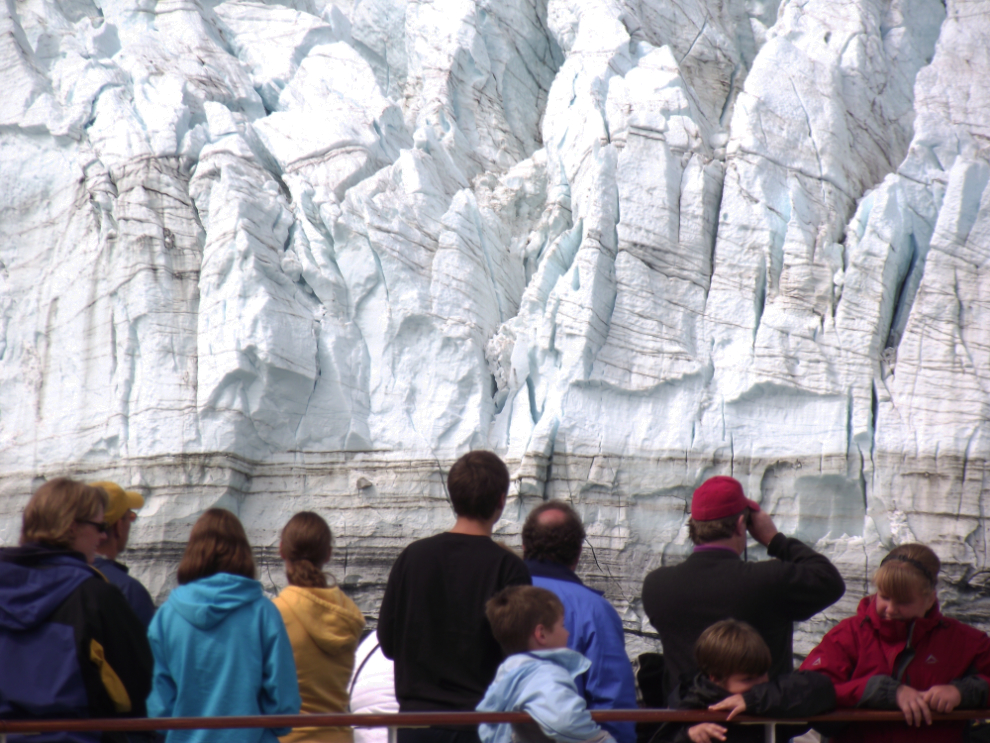 The Margerie Glacier up close and personal on the Coral Princess