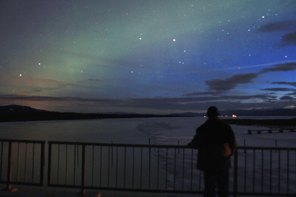 Northern Lights from the Tagish River Bridge