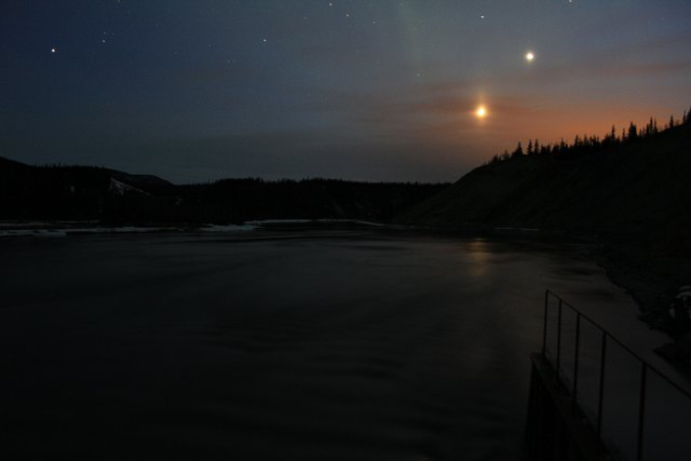 The Yukon River at night