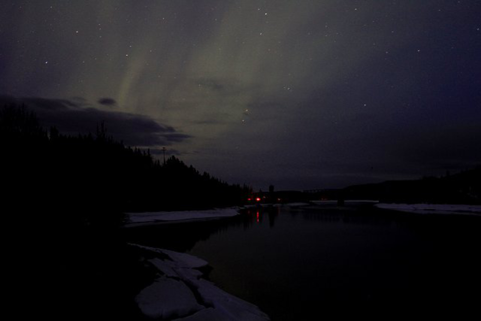 Aurora borealis on the Yukon River