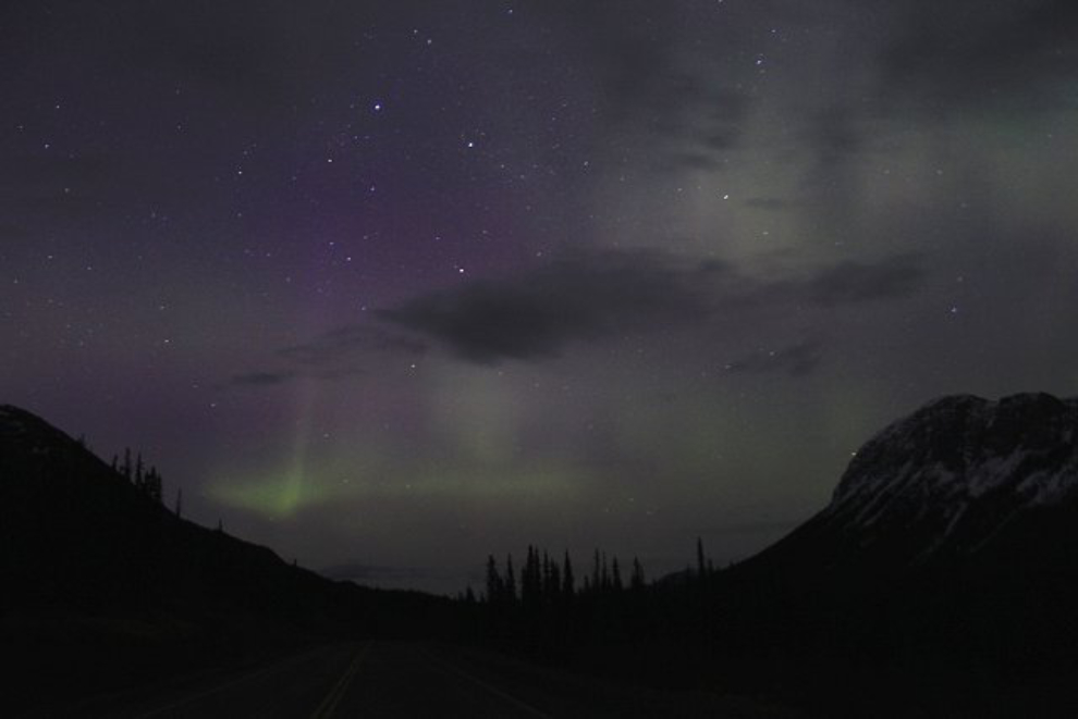 Northern Lights along the Alaska Highway