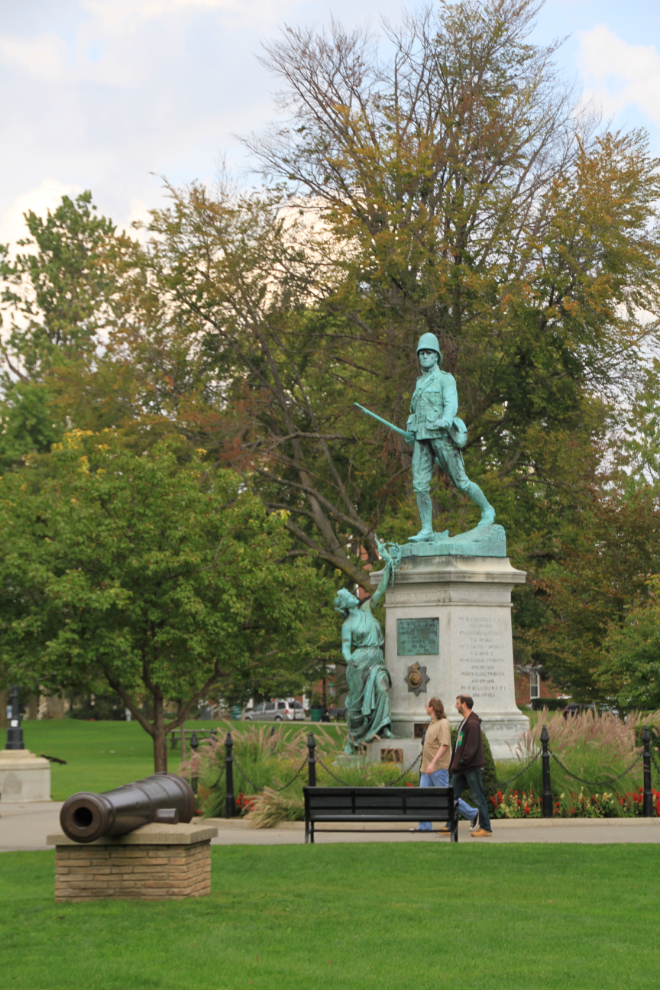 Boer War memorial in Victoria Park, London, Ontario