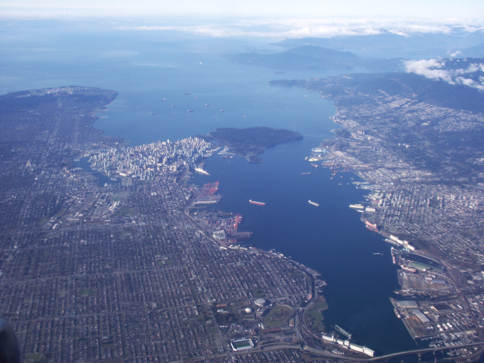 Aerial view of Vancouver