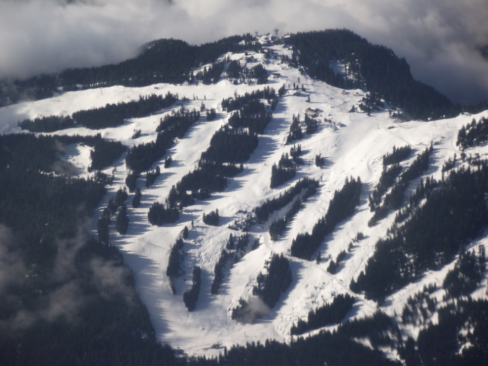 Aerial view of Grouse Mountain at Vancouver