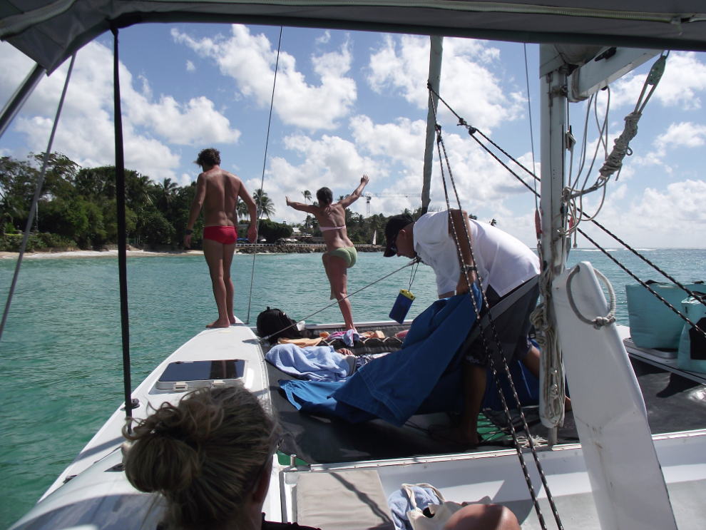 A catamaran day in Barbados