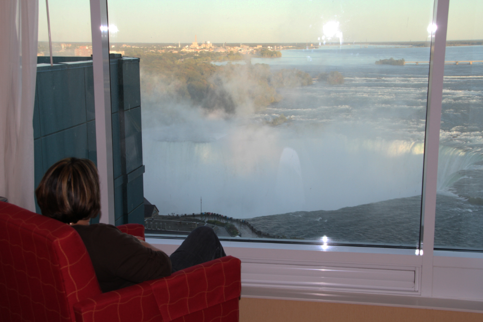 The view from our room at the Niagara Falls Marriott Fallsview Hotel & Spa