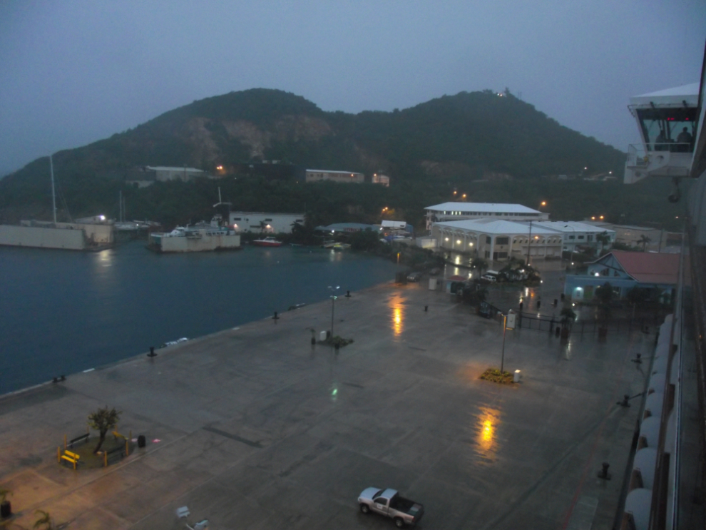 Docking at Crown Point, a few miles west of Charlotte Amalie, St. Thomas