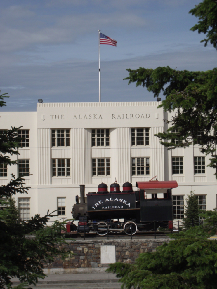 Alaska Railroad locomotive #1 - Anchorage, Alaska