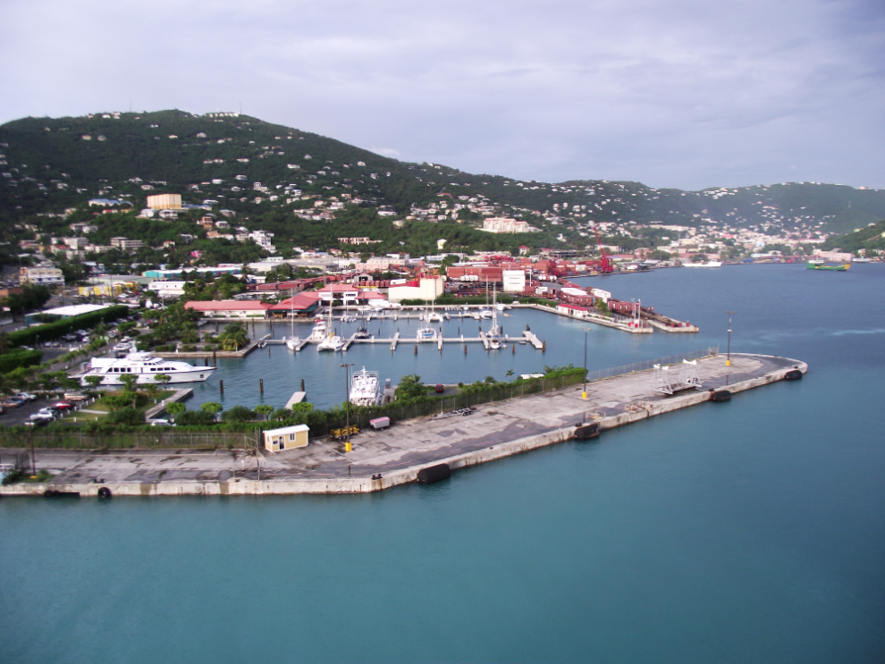 The Crown Point Marina and container port, St. Thomas