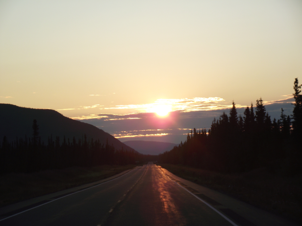Sunrise near Tok, Alaska