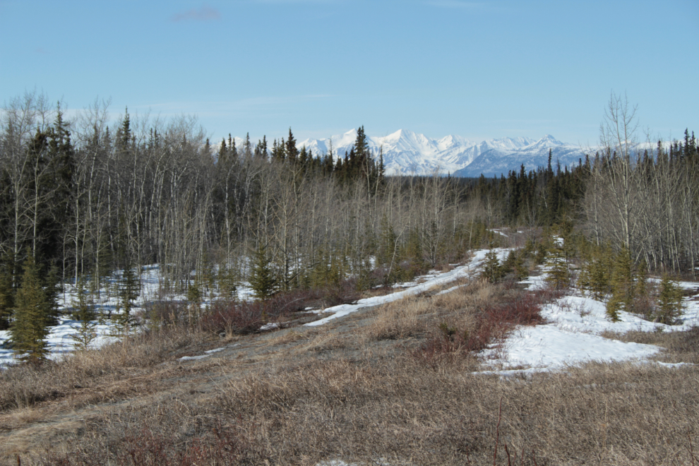 An abandoned section of the Alaska Highway