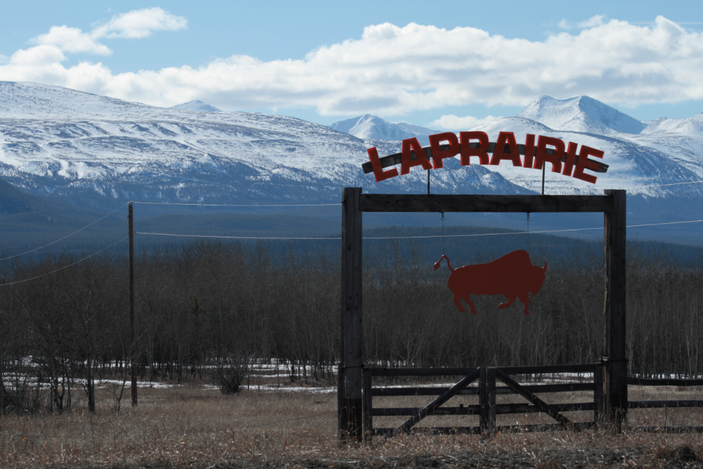 LaPrairie Bison Ranch sign