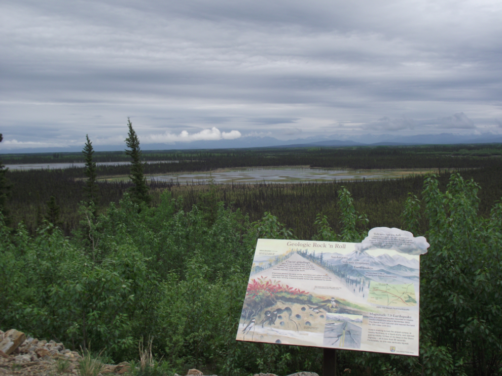 Interpretive sign at Mile 1272.7, Alaska Highway