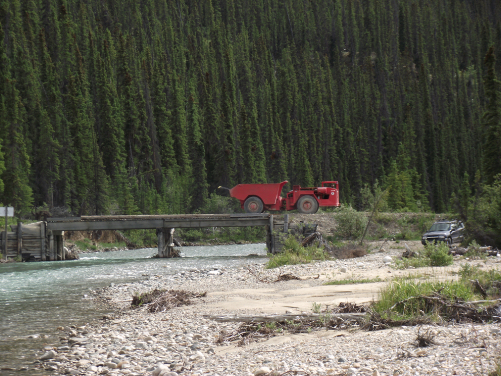 Mining truck in the Yukon