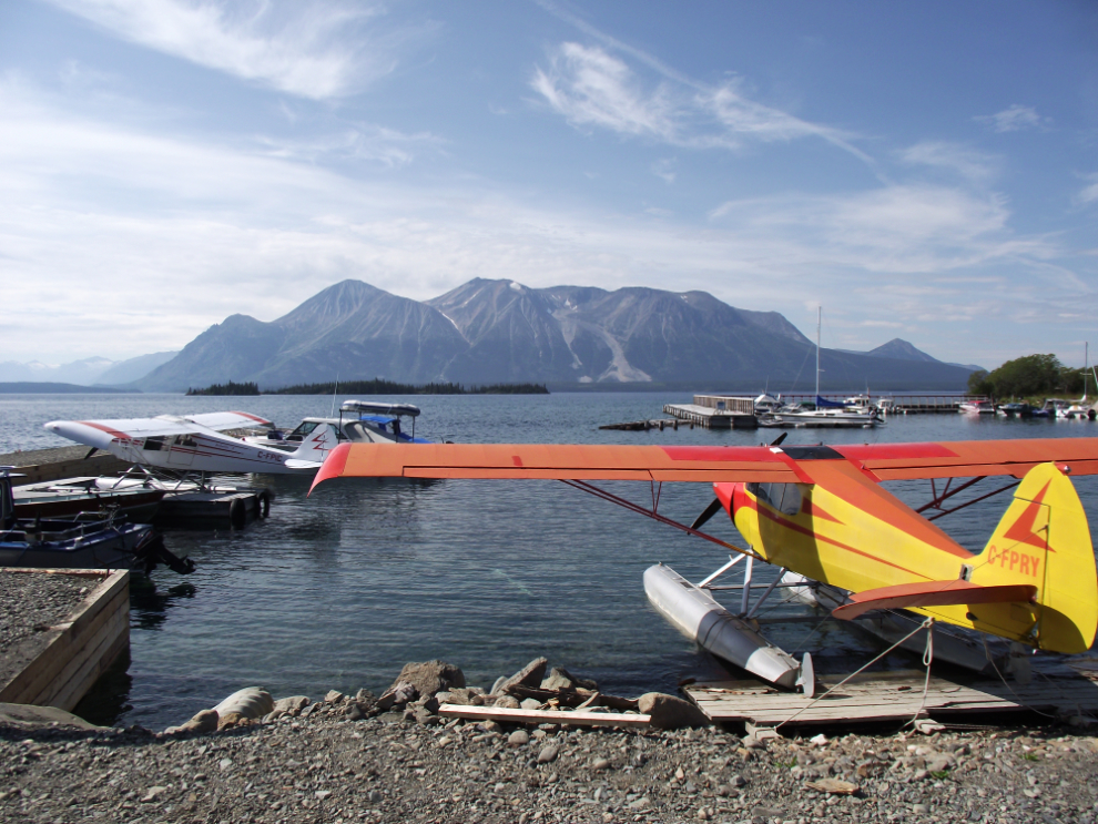 Atlin marina and float plane base