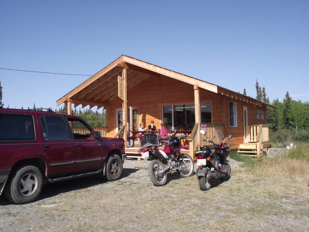 Jenz cafe in Atlin, BC